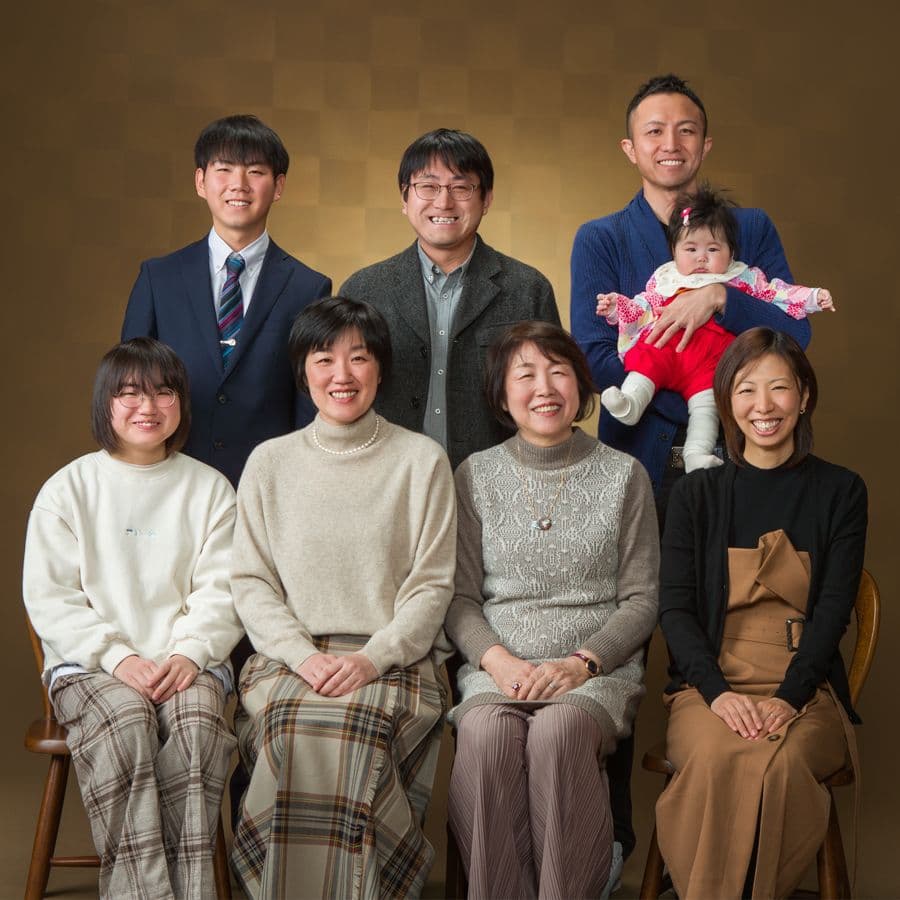 家族写真5人